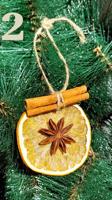 Декорация от сушени портокали