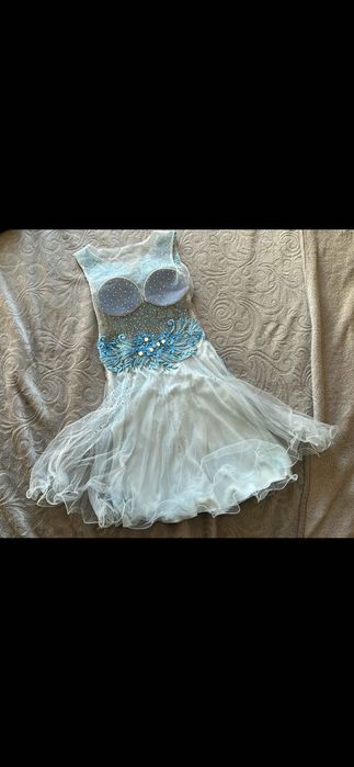 Официална рокля синя