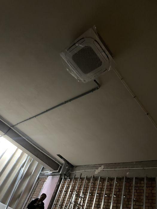 Установка VRF систем канальные и кассетные и вентиляция