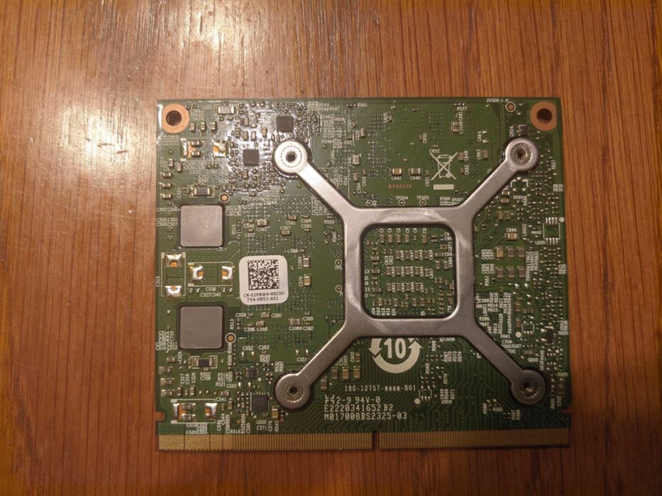 Комплект видео карти за мобилни компютри тип MXM 3А и MXM 3B