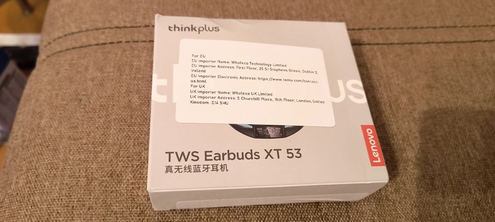 Vând căști wireless Lenovo XT 53 noi ( cu microfon)