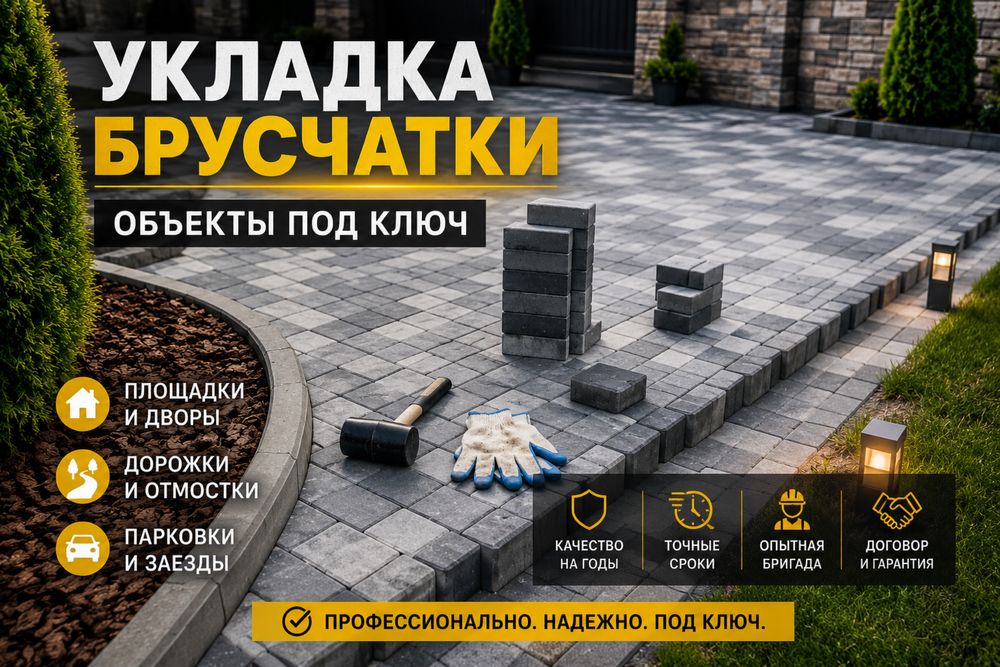 Укладка брусчатки под ключ