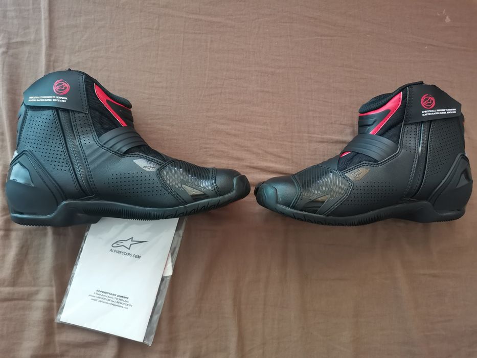 Кожени боти за мотор Alpinestars SMX-1 R V2 Vented