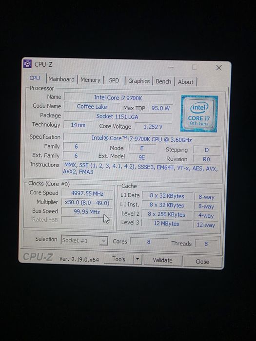 Kit I7 9700k+ asus rog maximus xl hero