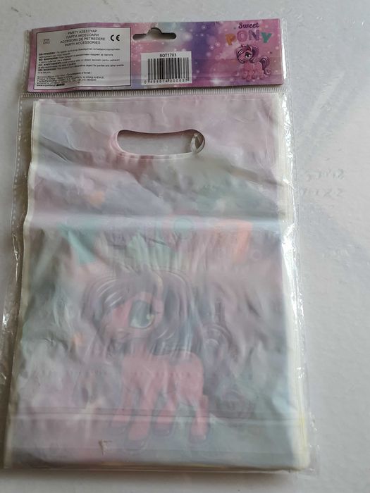 Set petrecere pungute+invitatii cu ponei