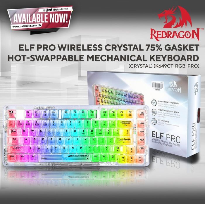 Беспроводная Механическая Клавиатура Redragon ELF PRO