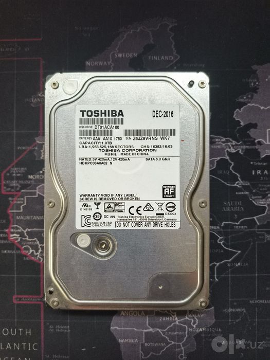 Жесткие диски HDD 500GB, 1TB (Toshiba 7200 RPM) + Внешний 1TB