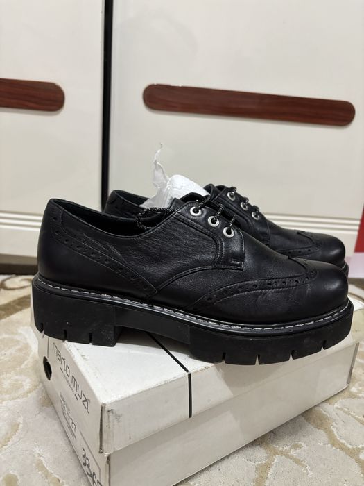 Кожанные лоферы туфли