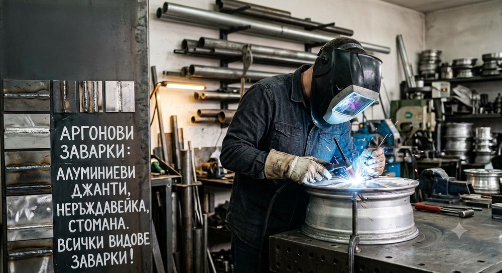 Заварка на джанти, ТИГ, АРГОН
