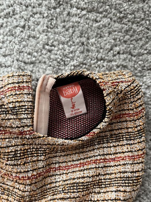 Compleu/set fete, cardigan, sarafan marca koton, zara, 12 luni