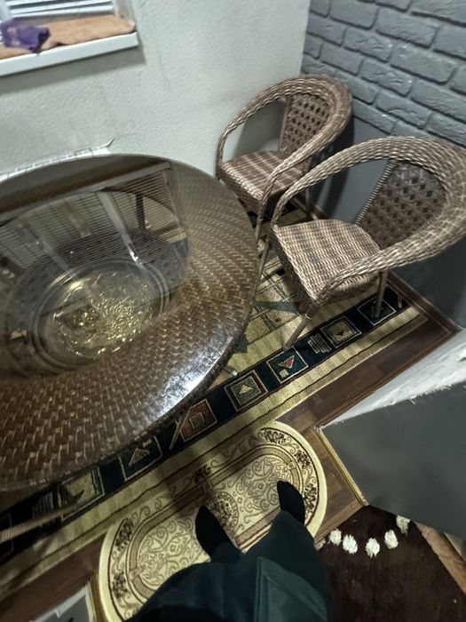 Ротанговая 6 6 стульчиков