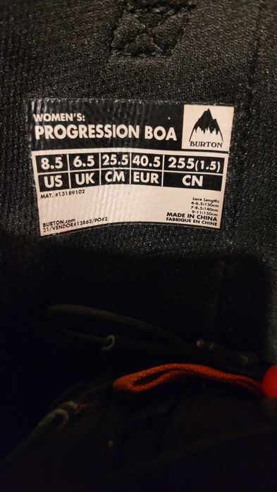Boots snowboard Burton BOA 40.5 / 25.5 cm / US 8.5