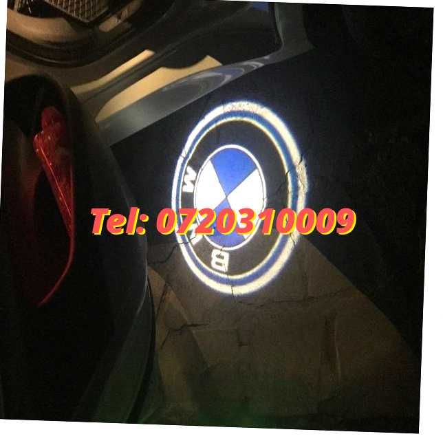 Pachet 2Buc Proiector Lampa Lumini Portiere Holograma Bmw Logo Clasic