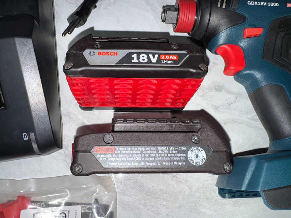 Аккумуляторный Гайковерт Bosch GDX18V-1800 (GDX 18v-200C)