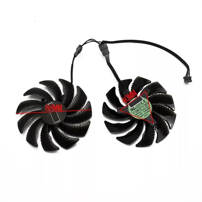Cooler Ventilator Gigabyte GTX 88MM T129215SU PLD09210S12HH 4Pin