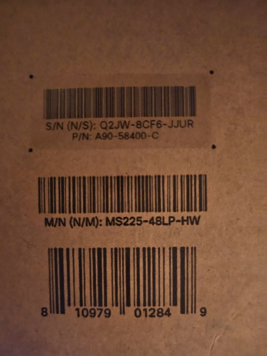 Cisco Meraki MS225-48LP Switch 48 Porturi PoE+ SIGILAT / Nou în Cutie / NEFOLOSIT + Transfer Licență/Dashboard