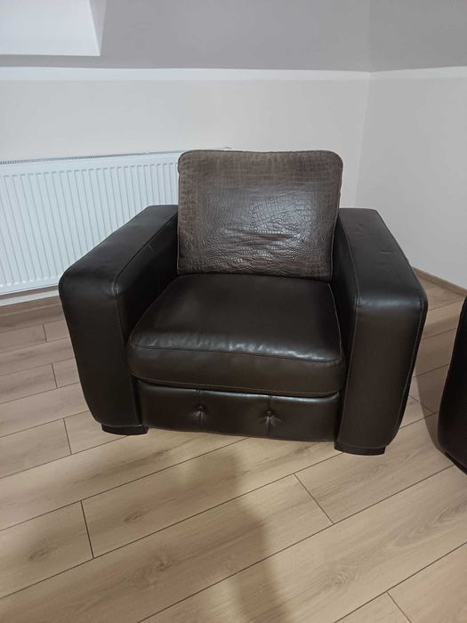 Set canapele+fotoliu din piee