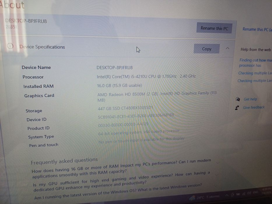 Vând laptop Lenovo 9 din 10 ofertă!