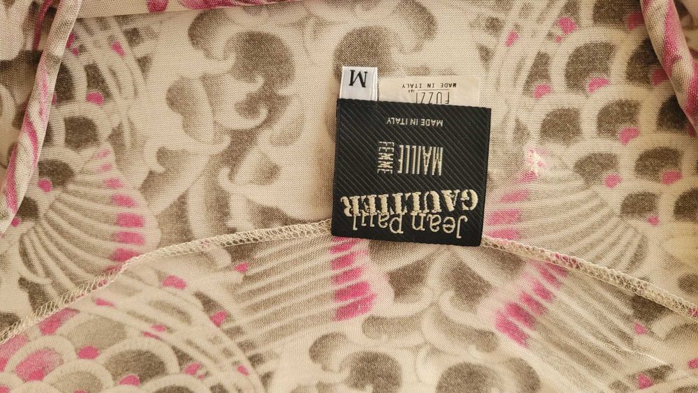 Великолепен оригинален летен топ на Jean Paul Gaultier от 100% коприна