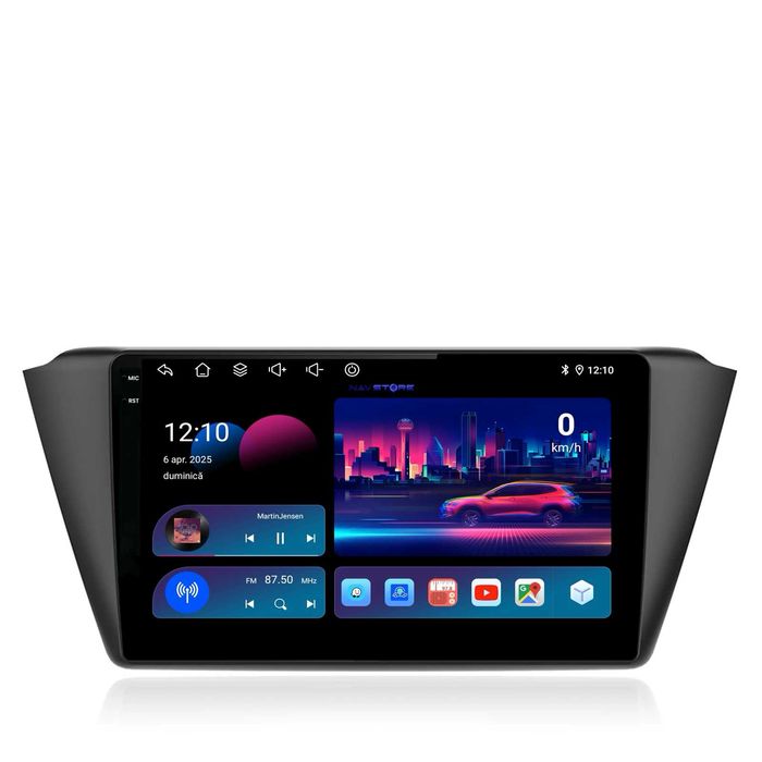 Navigatie Dedicata Skoda Fabia (2014-2019), 9Inch, Bluetooth, CarPlay