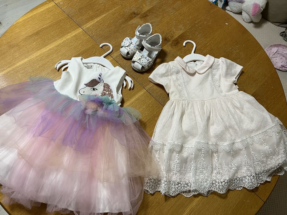 Рокли за кръщене + подарък обувки