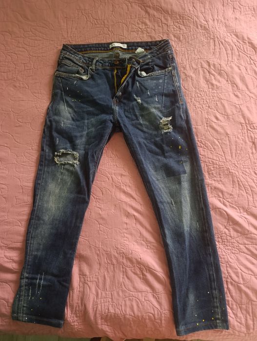 Мъжки слим дънки Зара