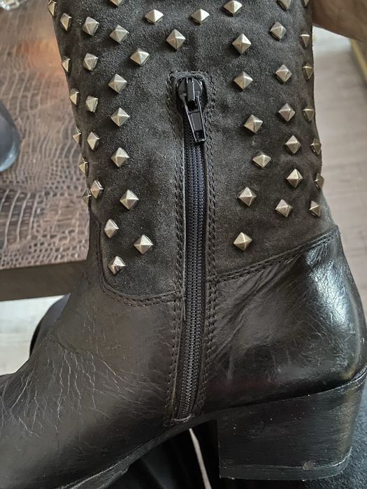 Cizme piele naturala tip cowboy