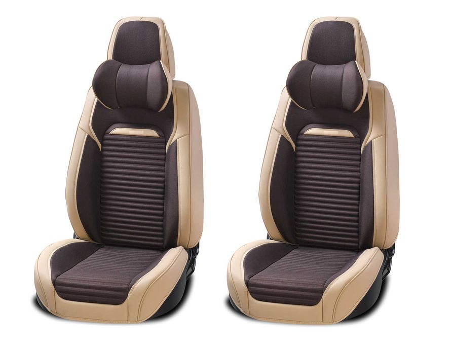 Пълен К-кт Универсална Тапицерия Калъфи За Седалки Еко Кожа и Текстил