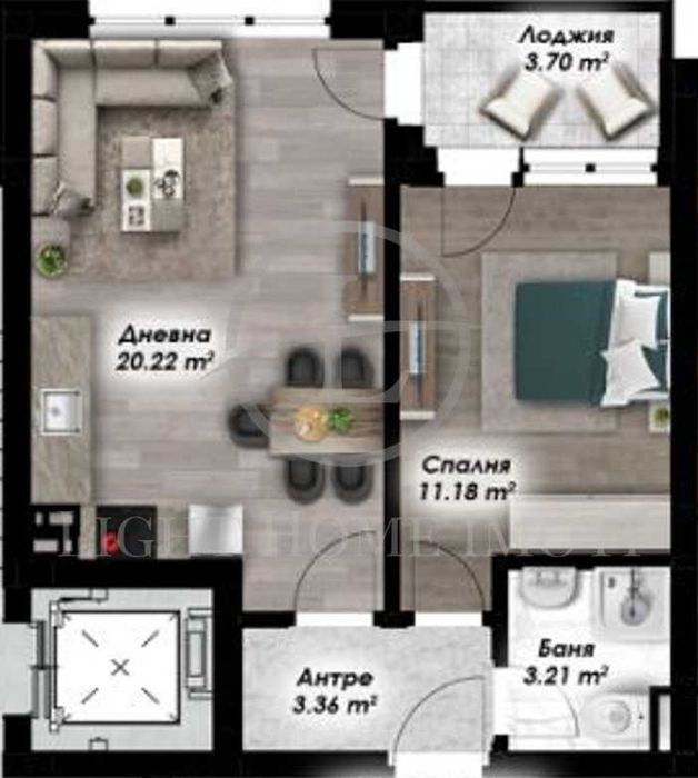 Продава се Двустаен апартамент в Пловдив, Остромила - 61 кв.м за 665 €/кв.м - Снимка #5