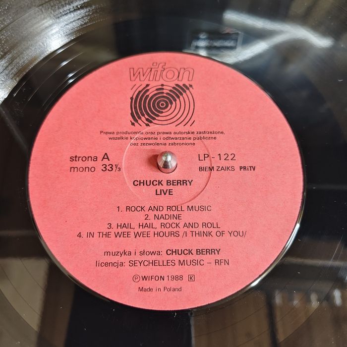 Chuck Berry - Live (виниловая пластинка)