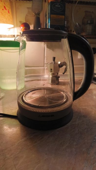 Чайник электрический Arisha стеклянный с подсветкой