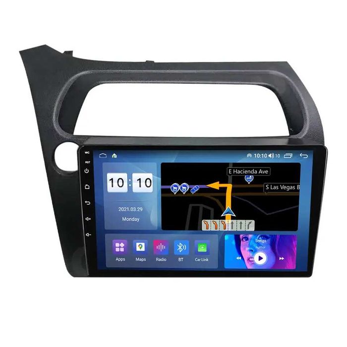 NAVIGATIE Android 14 Honda Civic 2006 2011 1/8 Gb Waze CarPlay +CAMERA