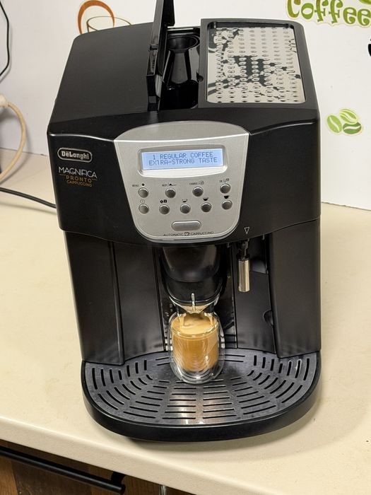 Кафемашина кафе автомат delonghi magnifica pronto с гаранция