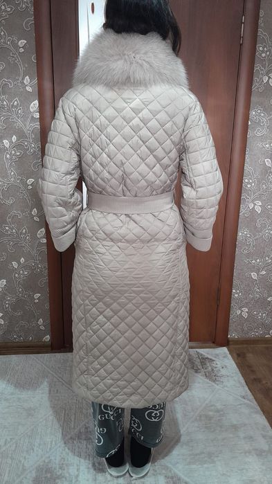 Пальто комбинированный