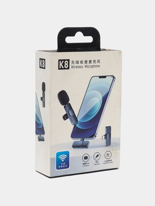 Беспроводной микрофон K8-K9 петличка для iPhone + Android