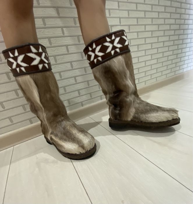 зимние натуральные унты