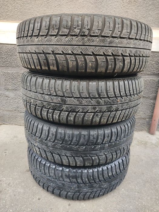 Vând Set Jante Aliaj 4x100+Cauciucuri 185/65/15 M+S Sandero Logan