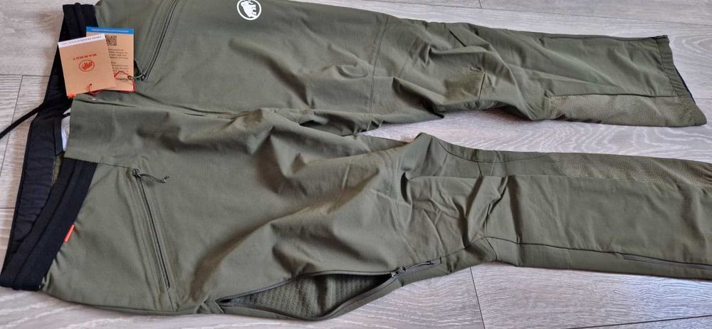 Pantaloni Mammut masuri L XL Aenergy softshell hybrid munte trekking
