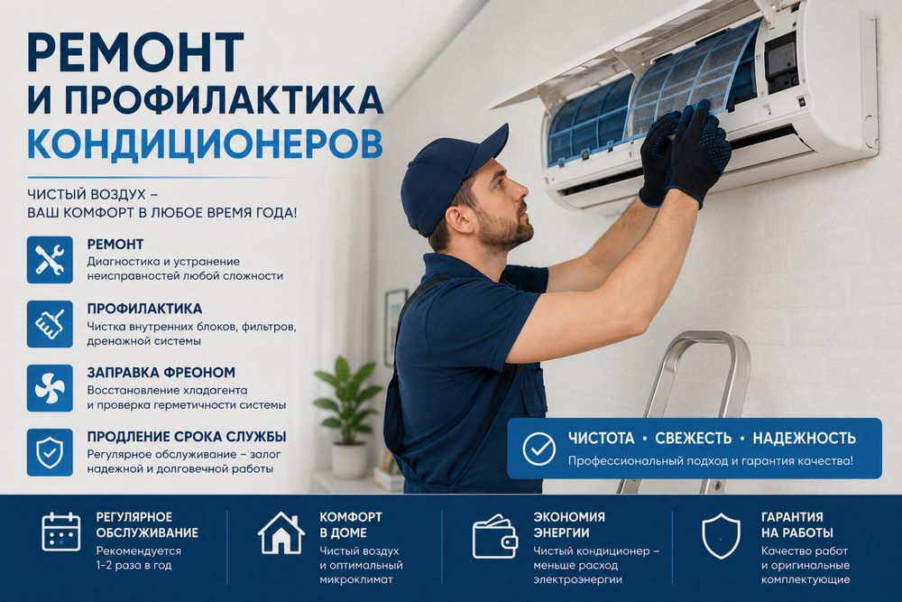Ремонт и профилактика кондиционеров