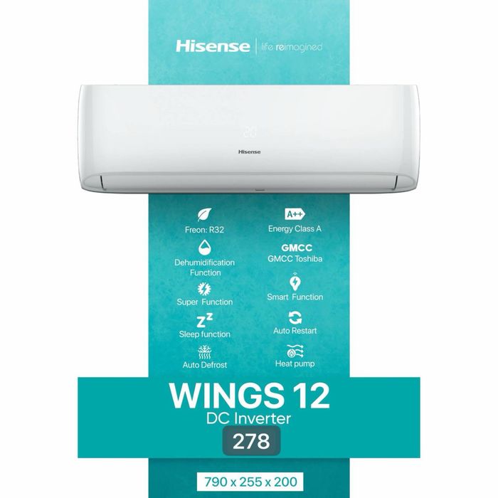 Hisense WINGS 12 DC Inverter.