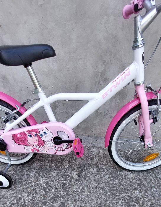 Bicicletă de copii B ' TWIN cadru din oțel pe 16 inchi
