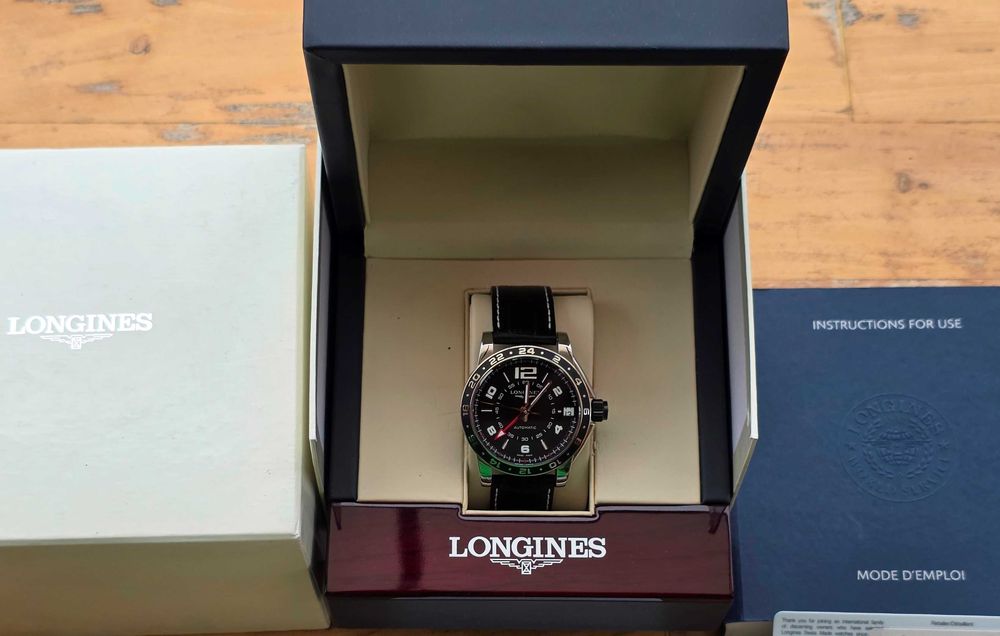 Longines Admiral GMT луксозен швейцарски автоматичен мъжки часовник