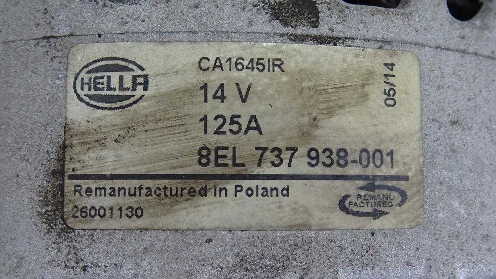 Alternator Renault Trafic Opel Movano Nissan  ,original HELLA 125A