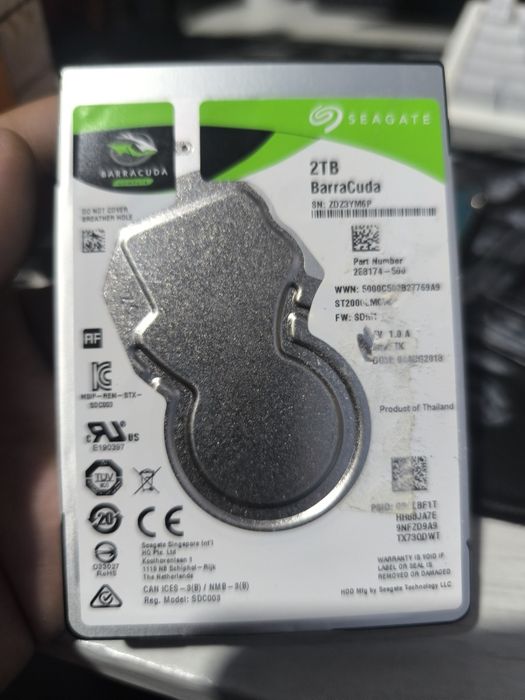 2 TB HDD Seagate 2.5""  BarraCuda