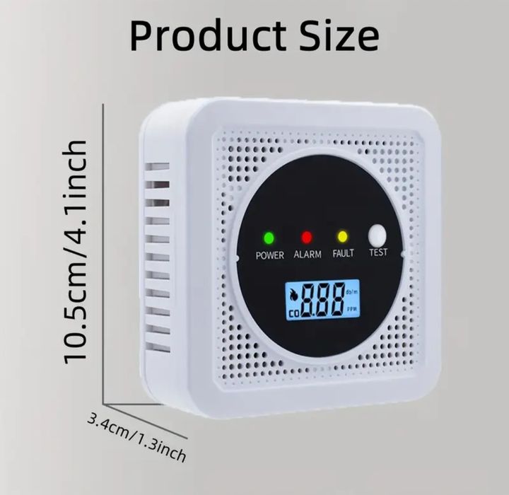 Alarmă de fum și monoxid de carbon