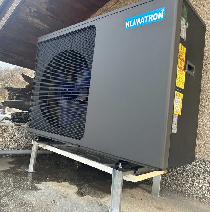 12Кв. Високотемпературни +75° Инверторни Термопомпи KLIMATRON R290