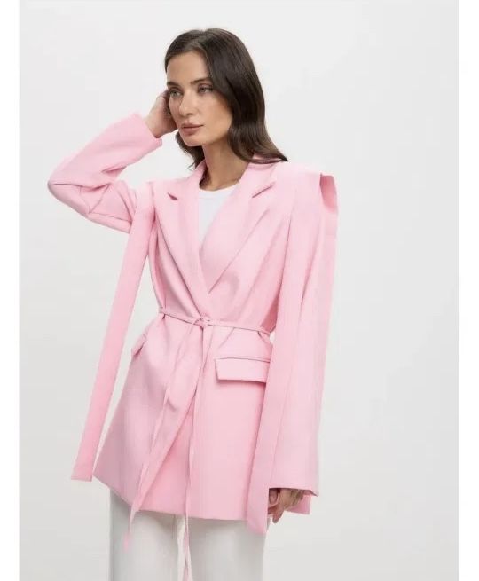 Пиджак платье розовое