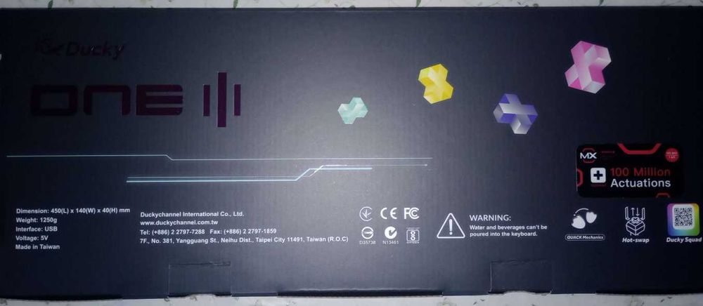 Tastatura Gaming Mecanica RGB Ducky One 3 Mist Grey Noua