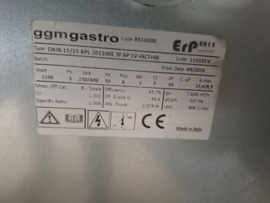 DE VANZARE ventilator aer 7.6mc/h NOU PRET NEGOCIABIL