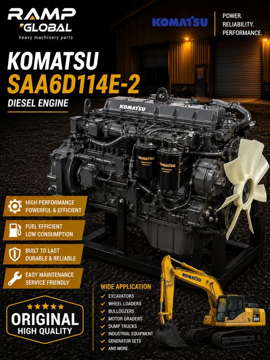 Двигатель Komatsu SAA6D114E-2